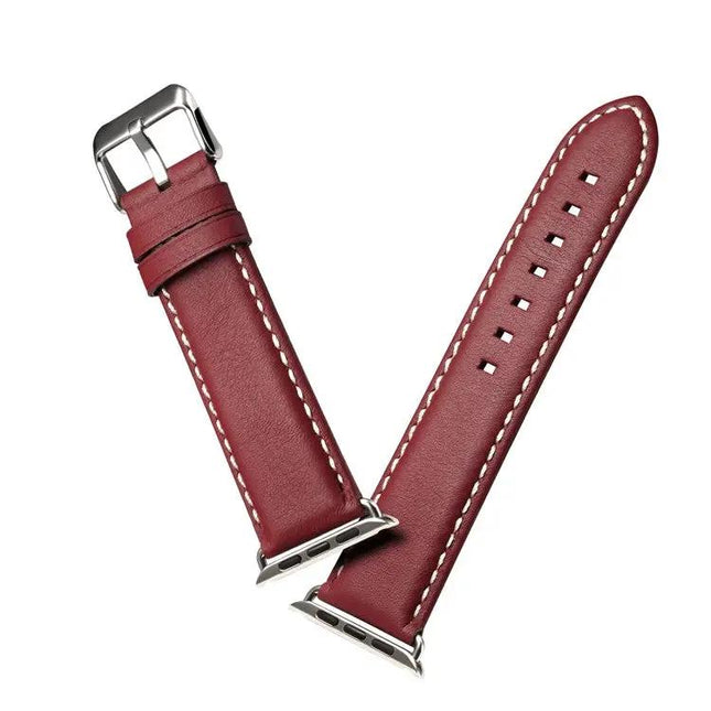Denior Leather Watch Band For Apple Watch Ultra 49mm