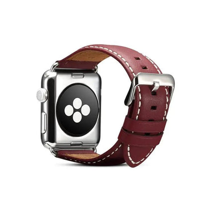 Denior Leather Watch Band For Apple Watch Ultra 49mm