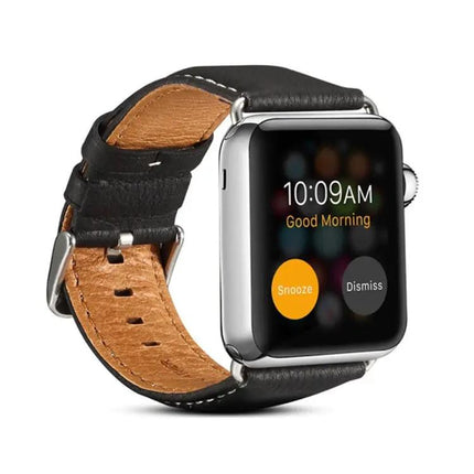 Denior Leather Watch Band For Apple Watch Ultra 49mm