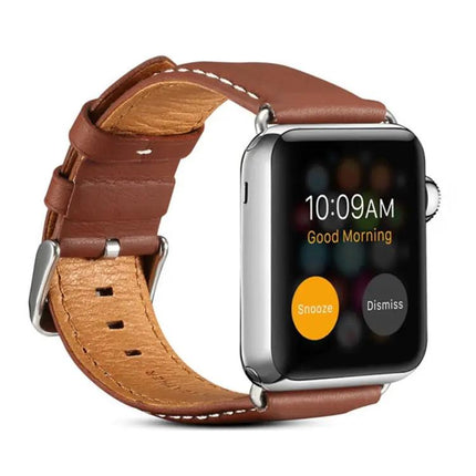 Denior Leather Watch Band For Apple Watch Ultra 49mm