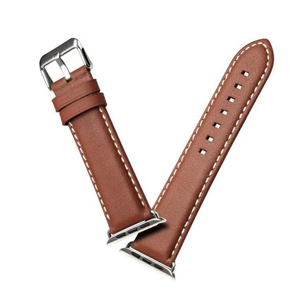 Denior Leather Watch Band For Apple Watch Ultra 49mm