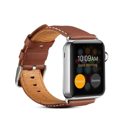 Denior Leather Watch Band For Apple Watch Ultra 49mm