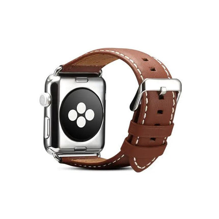 Denior Leather Watch Band For Apple Watch Ultra 49mm