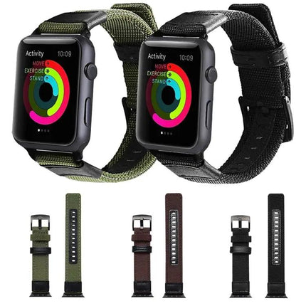 Nylon Watch Band Stainless Steel Buckle for Apple Watch 42mm