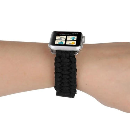 Magic Paste Leather Nylon Apple Watch Wrist Band 38/40mm