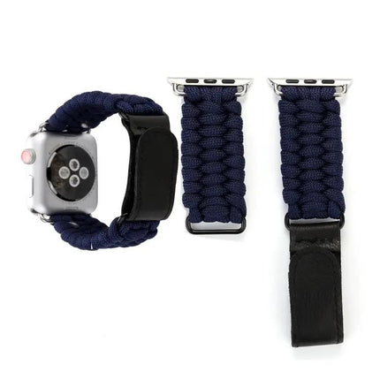 Magic Paste Leather Nylon Apple Watch Wrist Band 38/40mm