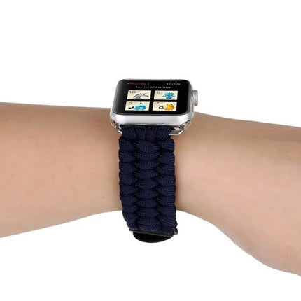 Magic Paste Leather Nylon Apple Watch Wrist Band 38/40mm