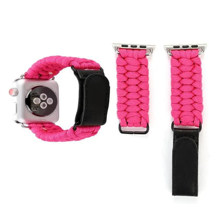 Magic Paste Leather Nylon Apple Watch Wrist Band 38/40mm