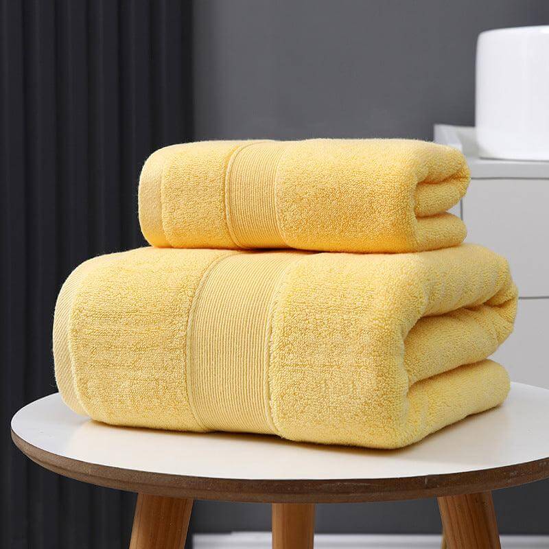 Absorbent Quick-Dry Thick Cotton Bath Towel - Syndmart