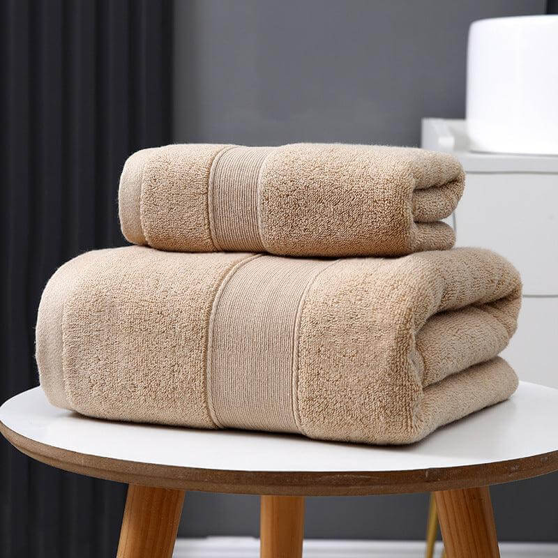 Absorbent Quick-Dry Thick Cotton Bath Towel - Syndmart