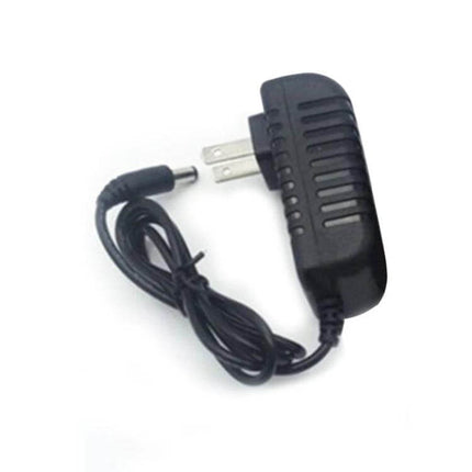 AC to DC Power Adapter EU Plug for Small Devices Home Use - black 5V 1A adapter with 5.5x2.5mm DC plug and EU two-pin plug, compact home power supply