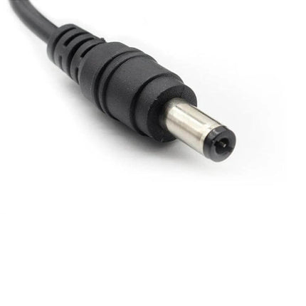 AC to DC Power Adapter EU Plug for Small Devices Home Use - close-up 5.5x2.5mm DC connector on 5V 1A power adapter cable