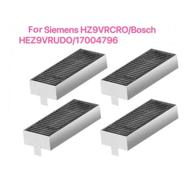 Activated Carbon Range Hood Filter 7.6 By 2.95 Inches replacement set for Bosch and Siemens compact hoods, captures grease and odors