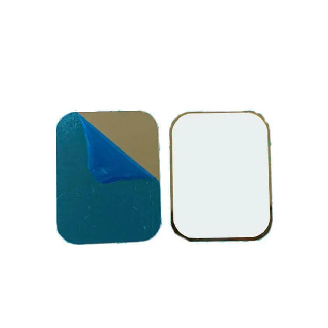 Adhesive Iron Sheet Metal Plate Sticker For Magnetic Phone Holders – 35x45x0.3mm rectangular metal adhesive pad for magnetic phone mounts