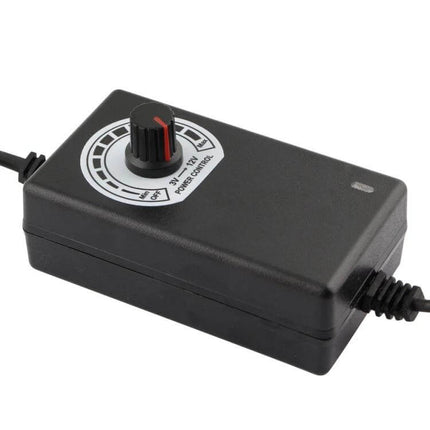 Adjustable DC Power Supply Adapter For DIY Electronics US Plug compact 3–12V 2A benchtop power with adjustable knob and US plug