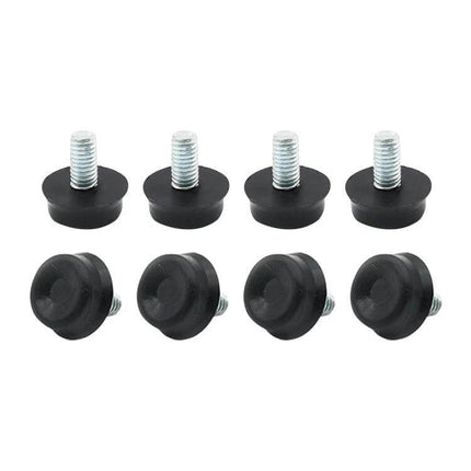 Adjustable Foot Pad for Furniture M6x12 Non Slip Black – set of 8 leveling anti-slip furniture feet with M6x12 threaded studs
