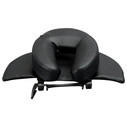 Adjustable Headrest Face Pillow For Desk Use Daily Comfort black synthetic leather foldable face and neck support for desk or salon