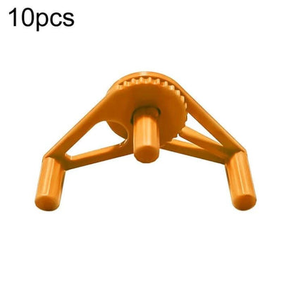 Adjustable LST Clips for Plant Stem Training 10 Pack - orange ABS clip for guiding and securing potted plant stems
