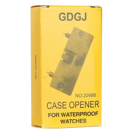 Adjustable Steel Watch Back Case Opener For Home Use - yellow boxed GDGJ case opener for waterproof watches, solid steel rust-resistant tool
