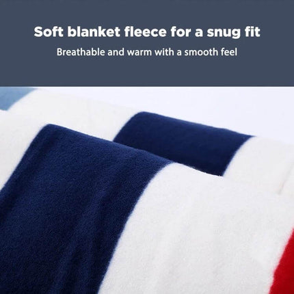Adjustable Temperature Electric Blanket 150x120cm Single Control soft fleece striped close-up showing breathable synthetic fiber and cozy texture