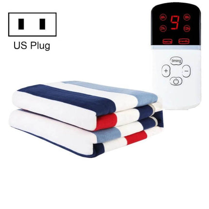 Adjustable Temperature Electric Blanket 150x120cm Single Control striped blanket with US plug and digital single controller