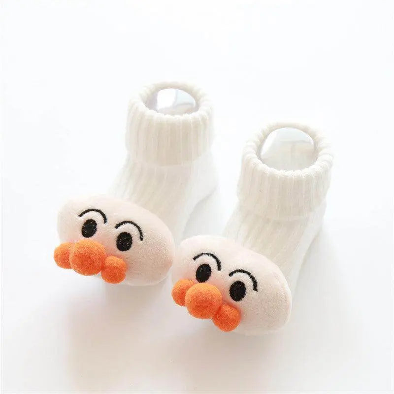 Adorable Cotton Baby Socks - Lightweight Anti-Slip Design for Tiny Feet 