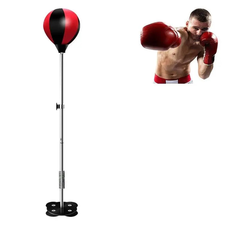 Adult Suction Cup Vertical PU Leather Boxing Speed Ball Training