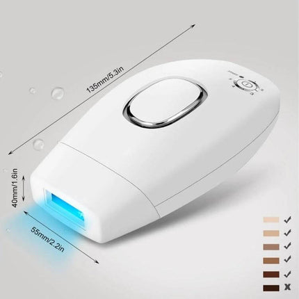 Aimanfun IPL Epilator For Whole Body Hair Removal At Home – compact white IPL device with ergonomic handle, 100,000 flashes and 475–1200nm wavelength