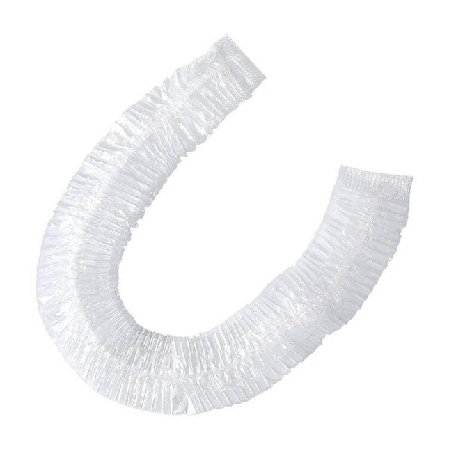 Air Conditioner Dust Cover for Indoor Unit 70x145cm - clear PE protective cover with elastic cinch for seasonal storage and renovation