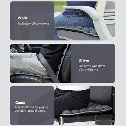 Air Cushion 46x41cm For Office And Car Daily Comfort - lightweight 46x41x3cm seat pad for work, driving and gaming with adjustable firmness