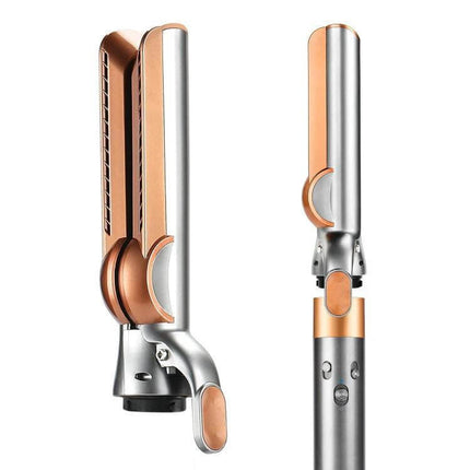 Airwrap Straightening Nozzle Attachment For Wet To Dry Styling - silver and copper clip-on nozzle for HS01 HS05 HS08 models, straightens damp hair without hot plates