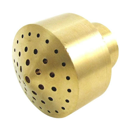 All-Copper Water Nozzle For Landscaping Fountain 1.5 Inch - compact brass lotus-shower nozzle with firework spray, 4x4x7.6cm, 363g for garden fountains