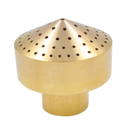 All-Copper Water Nozzle For Landscaping Fountain 1.5 Inch - brass lotus shower nozzle with firework spray, compact 4x4x7.6cm for garden fountains