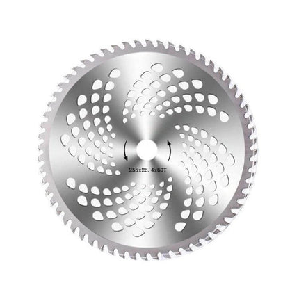 Alloy Brush Cutter Blades For Lawn Mowers 40-100 Tooth - durable alloy circular blade with 60 teeth for dense vegetation and bush clearing