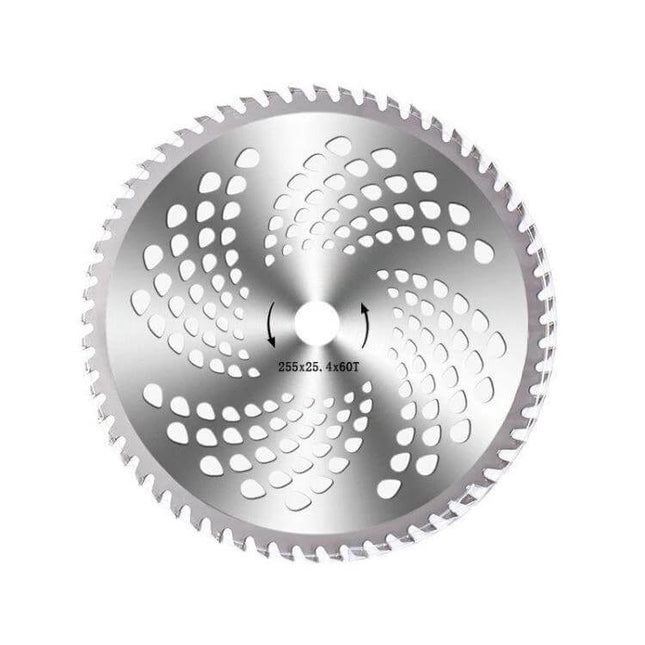 Alloy Brush Cutter Blades For Lawn Mowers 40-100 Tooth - durable alloy circular blade with 60 teeth for dense vegetation and bush clearing