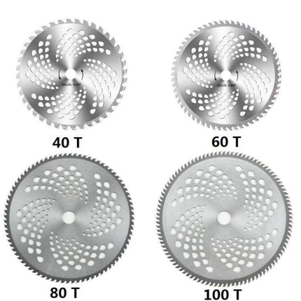 Alloy Brush Cutter Blades For Lawn Mowers 40-100 Tooth - alloy 40T 60T 80T 100T circular blades for brush clearing and wasteland reclamation