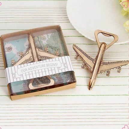 Alloy Plane Design Beer Bottle Opener For Everyday Use - small alloy airplane-shaped bottle opener for home, picnics, office, gift-ready packaging