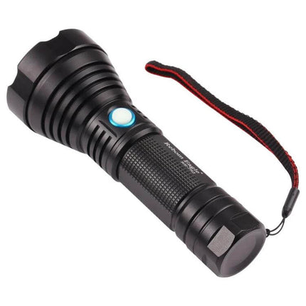 Aluminum Alloy Flashlight USB Rechargeable For Daily Use compact black aluminum flashlight with wrist strap for everyday carry