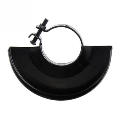 Angle Grinder Protective Cover For Safer Everyday Grinding - black iron-sheet guard with clamp for stable, spark-resistant metalworking and DIY grinding