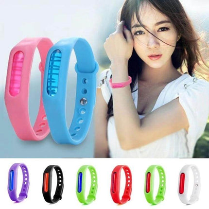 Anti-Mosquito Silicone Repellent Bracelet, 23 cm, Everyday Use - colorful silicone wristbands for family outdoor protection