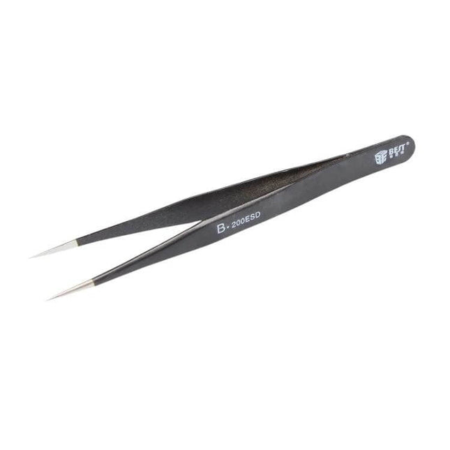 Anti-Static Stainless Steel Tweezers For Electronics – precision ESD-safe pointed tip tweezers for PCB, semiconductor and microelectronics work