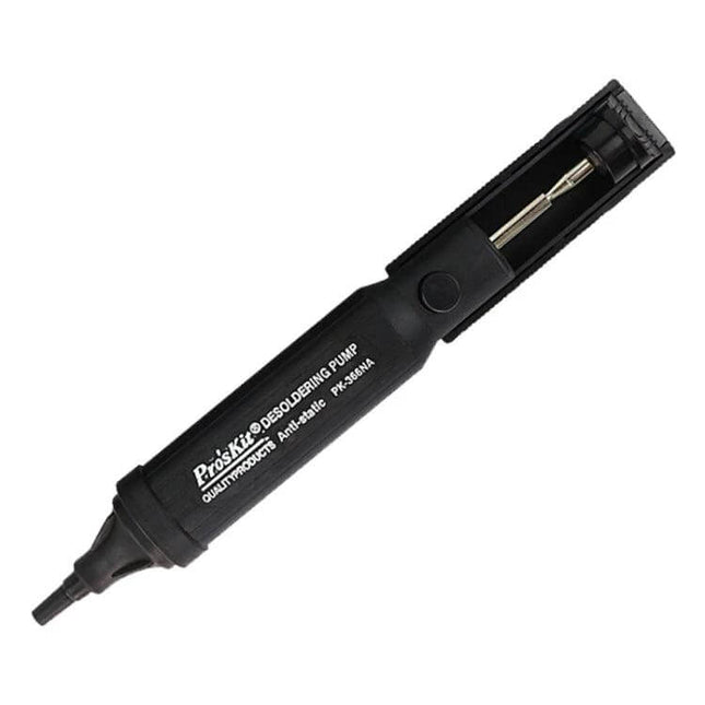 Anti-Static Tin Suction Tool For One-Hand Use At Home - compact 20.5cm one-handed desoldering pump with airtight double-ring oil seal