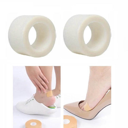 Anti-Wear Heel Stickers 5m Roll For Cracked Heel Care - breathable tearable roll with strong adhesive for protecting heels, toes and blisters