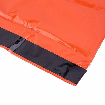 Aotu Orange First Aid Sleeping Bag for Outdoor Camping - bright orange aluminized emergency sleeping bag, compact reusable heat-reflective rescue blanket