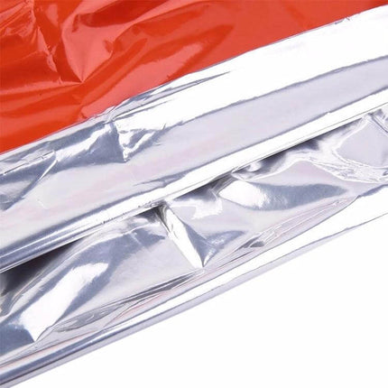 Aotu Orange First Aid Sleeping Bag for Outdoor Camping lightweight aluminized emergency blanket, bright orange visibility, compact reusable