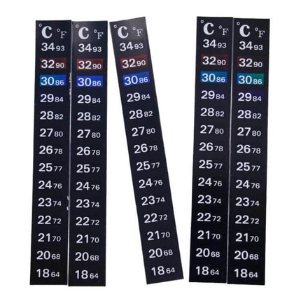 Aquarium Digital Thermometer Sticker 13 Cm Length Indoor Use - 13cm adhesive digital temperature strip for aquarium exterior glass, easy at-a-glance readings
