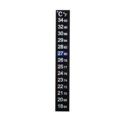 Aquarium Digital Thermometer Sticker 13 Cm Length Indoor Use - 13cm adhesive digital aquarium temperature strip with LCD readout for indoor tanks