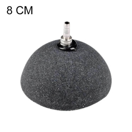 Aquarium Oxygen Bubble Stone Set With Assorted Sizes 3 to 13 cm - 8 cm ceramic dome diffuser with connector for aquarium aeration