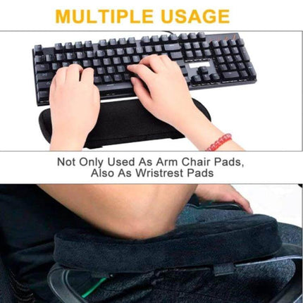 Armrest Pads For Office Chair Removable Cushion For Daily Use - memory foam elbow support pad for keyboard, gaming chair, wheelchair