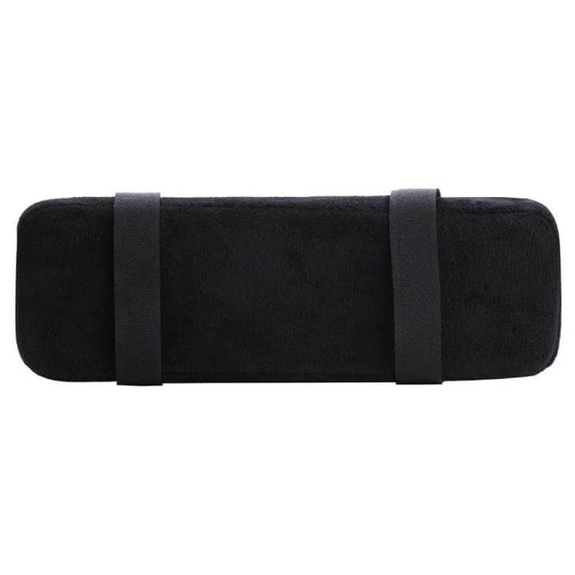 Armrest Pads For Office Chair Removable Cushion For Daily Use - black memory foam armrest pad with fleece cover and elastic straps